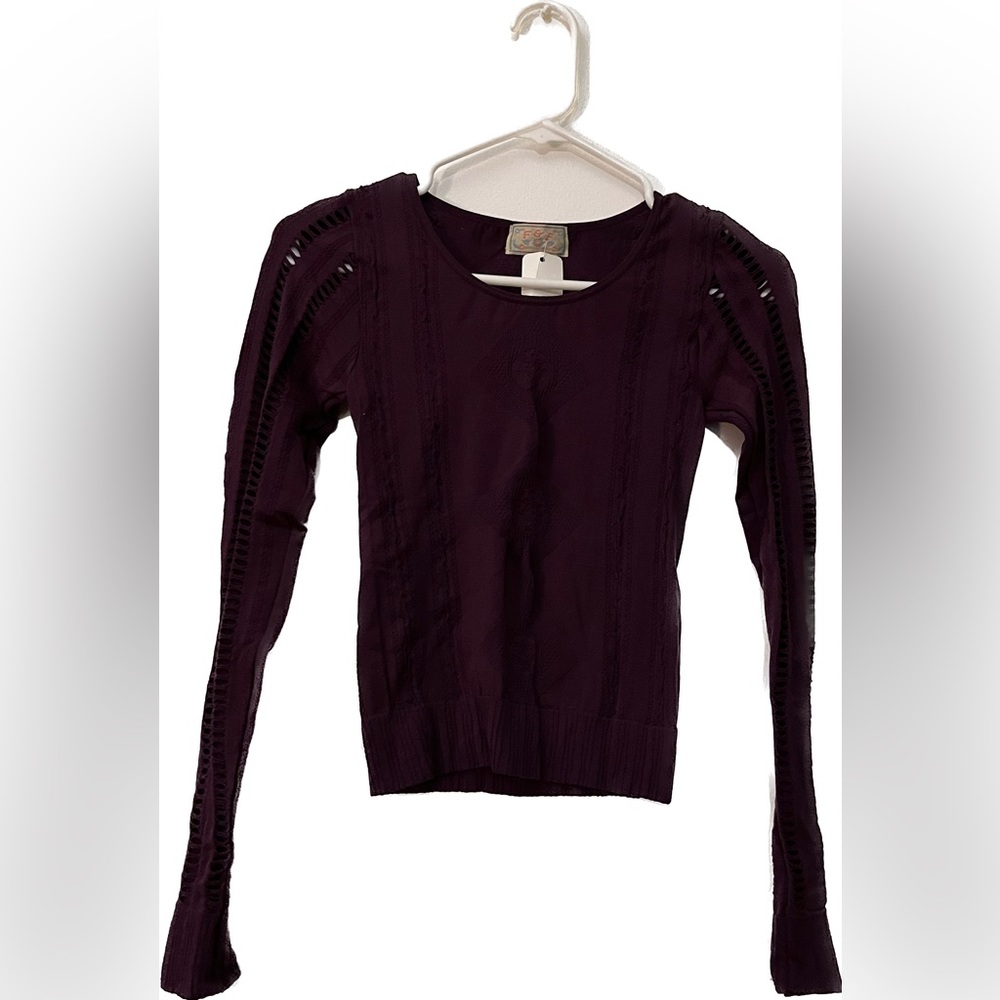 Purple long sleeve shirt